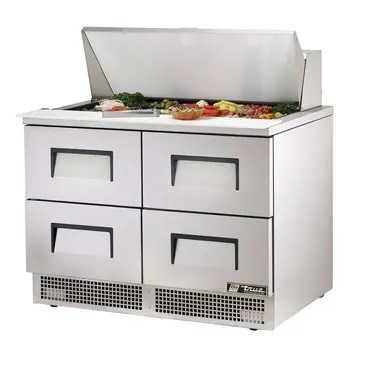 True TFP-48-18M-D-4 Refrigerated Counter, Mega Top Sandwich / Salad Un