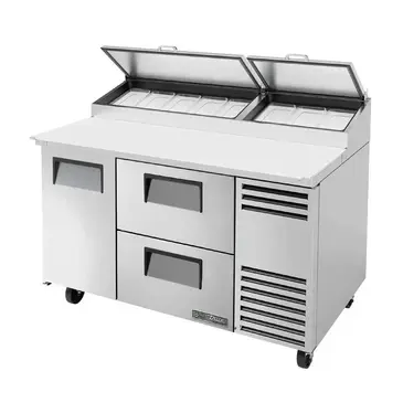 True TPP-AT-60D-2-HC Refrigerated Counter, Pizza Prep Table