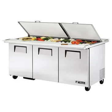 True TSSU-72-30M-B-DS-ST-HC Refrigerated Counter, Mega Top Sandwich / Salad Un