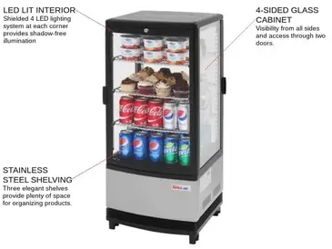 Turbo Air CRT-77-2R-N Display Case, Refrigerated, Countertop