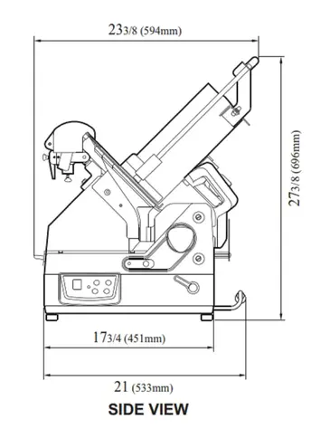 Turbo Air GS-12A Food Slicer, Electric