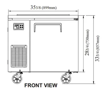 Turbo Air JBT-36-N Serving Counter, Cold Food