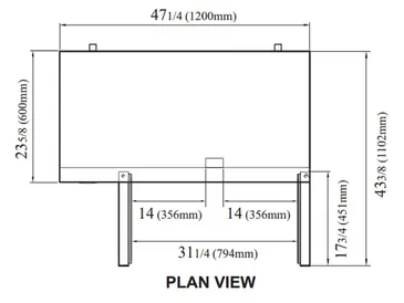 Turbo Air JUF-48S-N Freezer, Undercounter, Reach-In