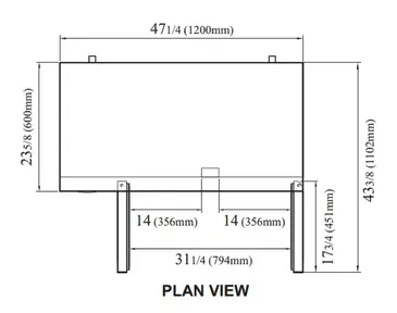 Turbo Air JUR-48S-N6 Refrigerator, Undercounter, Reach-In