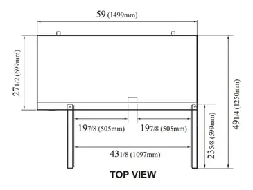 Turbo Air JUR-60-G-N Refrigerator, Undercounter, Reach-In