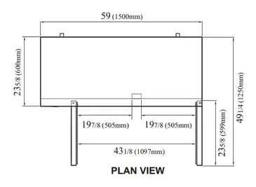 Turbo Air JUR-60S-N6 Refrigerator, Undercounter, Reach-In