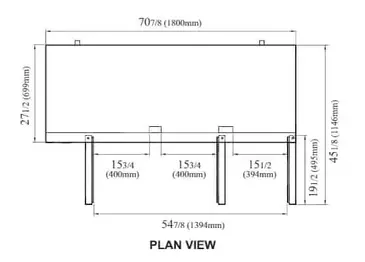 Turbo Air JUR-72-N6 Refrigerator, Undercounter, Reach-In