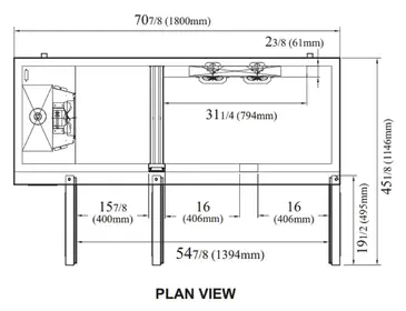 Turbo Air JURF-72-N Refrigerator Freezer, Undercounter, Reach-In