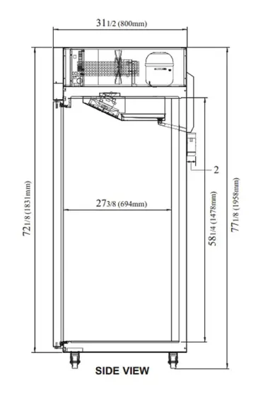 Turbo Air M3F19-1-N Freezer, Reach-in