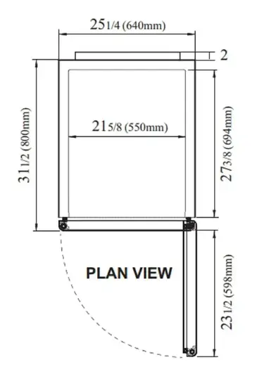 Turbo Air M3F19-1-N Freezer, Reach-in