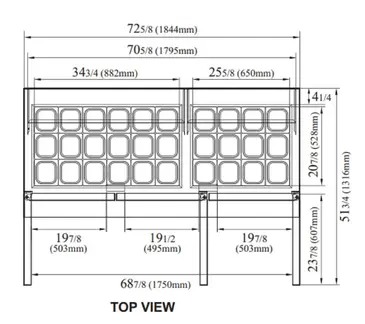 Turbo Air MST-72-30-N Refrigerated Counter, Mega Top Sandwich / Salad Un