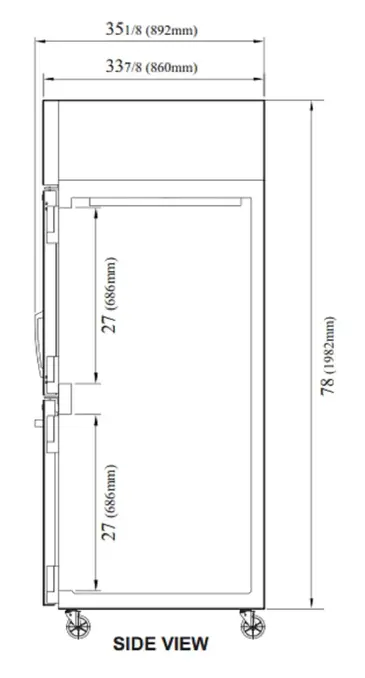 Turbo Air PRO-50R-GSH-N Refrigerator, Reach-in