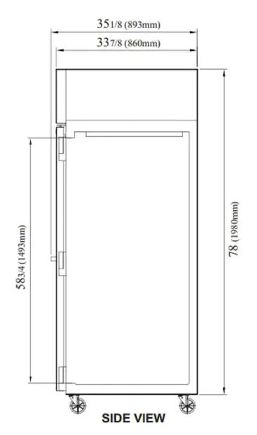 Turbo Air PRO-50R-N Refrigerator, Reach-in