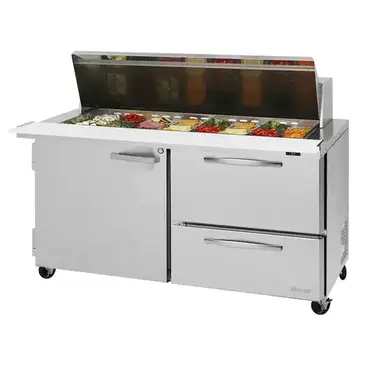 Turbo Air PST-60-24-D2R(L)-N Refrigerated Counter, Mega Top Sandwich / Salad Un