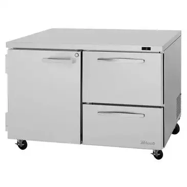 Turbo Air PUF-48-D2R(L)-N Freezer, Undercounter, Reach-In