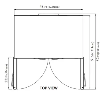 Turbo Air PUF-48-N Freezer, Undercounter, Reach-In