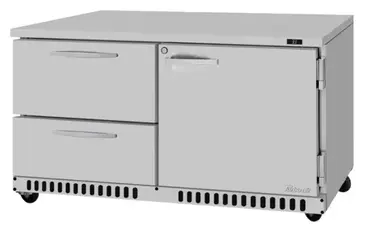 Turbo Air PUR-60-D2R(L)-FB-N Refrigerator, Undercounter, Reach-In