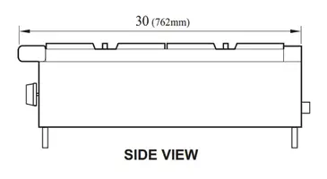 Turbo Air TAHP-12-2 Hotplate, Countertop, Gas
