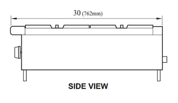 Turbo Air TAHP-24-4 Hotplate, Countertop, Gas