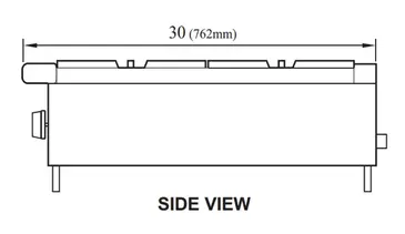 Turbo Air TAHP-48-8 Hotplate, Countertop, Gas