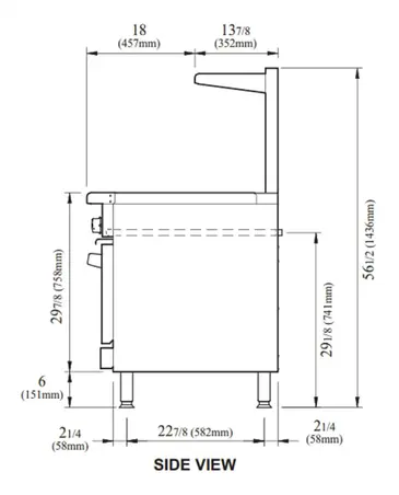 Turbo Air TAR-24G Range, 24" Restaurant, Gas