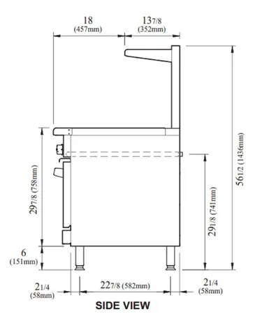 Turbo Air TAR-36G-LP Range, 36" Restaurant, Gas