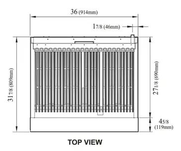 Turbo Air TAR-36RB-LP Range, 36" Restaurant, Gas
