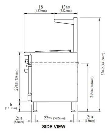 Turbo Air TAR-36RB-LP Range, 36" Restaurant, Gas