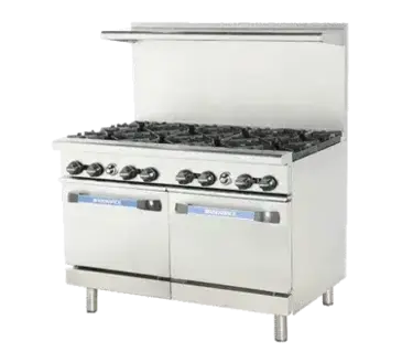 Turbo Air TAR-8 Range, 48" Restaurant, Gas