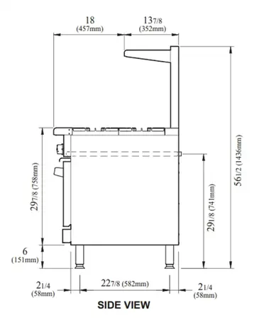 Turbo Air TAR-8 Range, 48" Restaurant, Gas