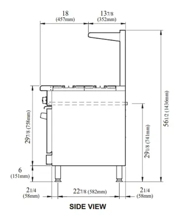 Turbo Air TARG-12G6B Range, 48" Restaurant, Gas