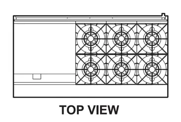 Turbo Air TARG-24G6B Range, 60" Restaurant, Gas