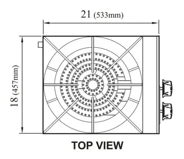 Turbo Air TASP-18 Range, Stock Pot, Gas