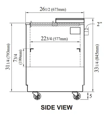 Turbo Air TBC-24SB-GF-N6 Glass Froster