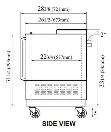 Turbo Air TBC-24SB-N6 Bottle Cooler