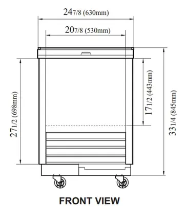 Turbo Air TBC-24SD-GF-N6 Glass Froster