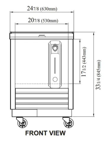 Turbo Air TBC-24SD-N6 Bottle Cooler