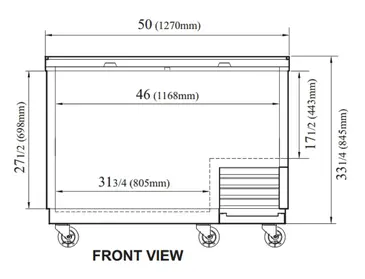 Turbo Air TBC-50SB-GF-N Glass Froster