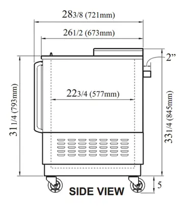 Turbo Air TBC-50SD-N6 Bottle Cooler