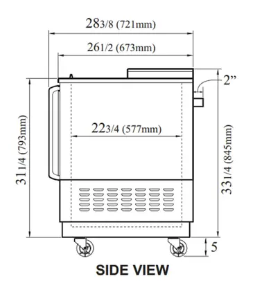 Turbo Air TBC-80SB-N Bottle Cooler