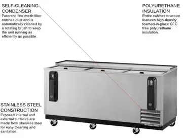 Turbo Air TBC-80SD-N Bottle Cooler