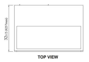 Turbo Air TCGB-48UF-W(B)-N Display Case, Refrigerated