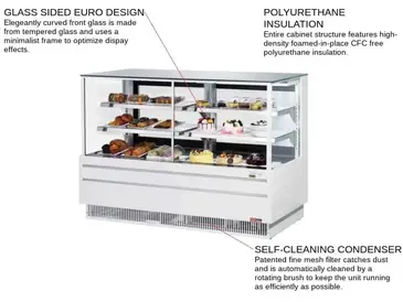 Turbo Air TCGB-60UF-CO-W(B)-N Display Case, Refrigerated