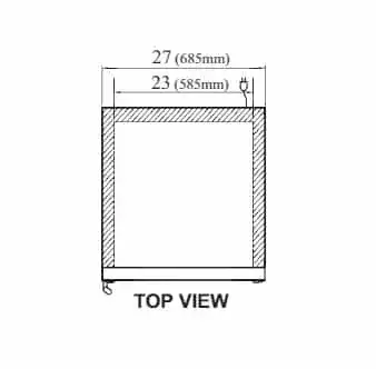 Turbo Air TGF-23SD-N Freezer, Merchandiser