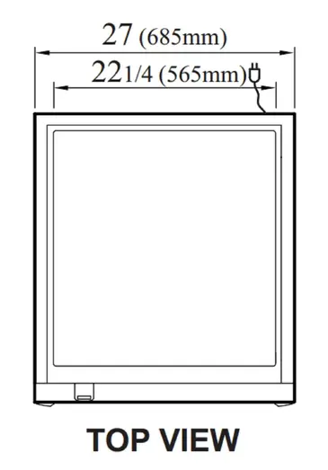 Turbo Air TGF-23SDH-N Freezer, Merchandiser