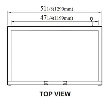 Turbo Air TGF-47SDH-N Freezer, Merchandiser