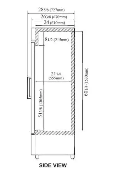 Turbo Air TGM-20SD-N6 Refrigerator, Merchandiser