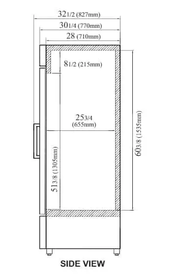 Turbo Air TGM-23SD-N6 Refrigerator, Merchandiser