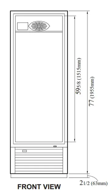 Turbo Air TGM-23SDH-N6 Refrigerator, Merchandiser