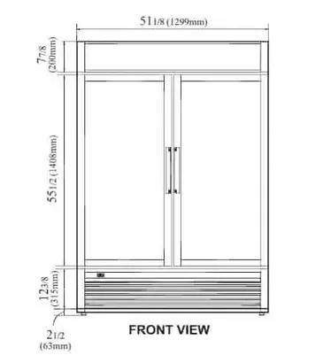 Turbo Air TGM-47SD-N Refrigerator, Merchandiser